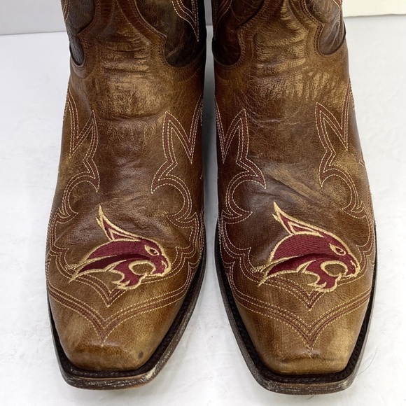 GAMEDAY BOOTS Texas State Bobcats NEW Embroidered Cowboy Boots Size 9.5 Men - Picture 5 of 9